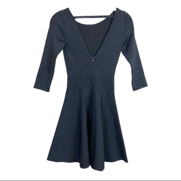 Guess Black Fit & Flare Knit Dress - Picture 8 of 11
